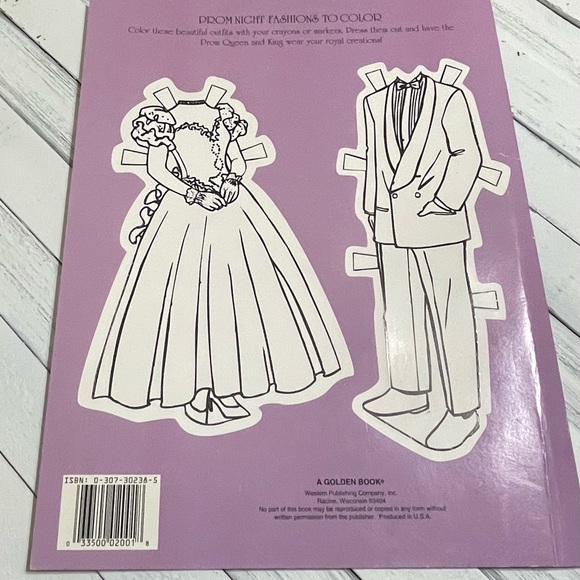Golden Books vintage Prom Night Paper doll book - Picture 4 of 13